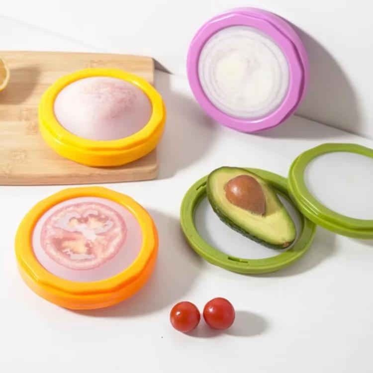 LsCook 4-Piece Set Transparent Refrigerator Food Storage Container