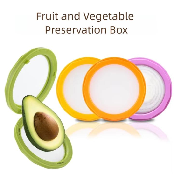 LsCook 4-Piece Set Transparent Refrigerator Food Storage Container