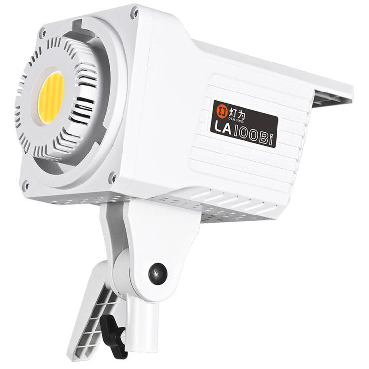 DENGWEI LA100Bi 100W LED Video Light COB Continuous Output Lighting For Live Streaming, 2700K-6500K Bi-Color Studio Light UK Plug