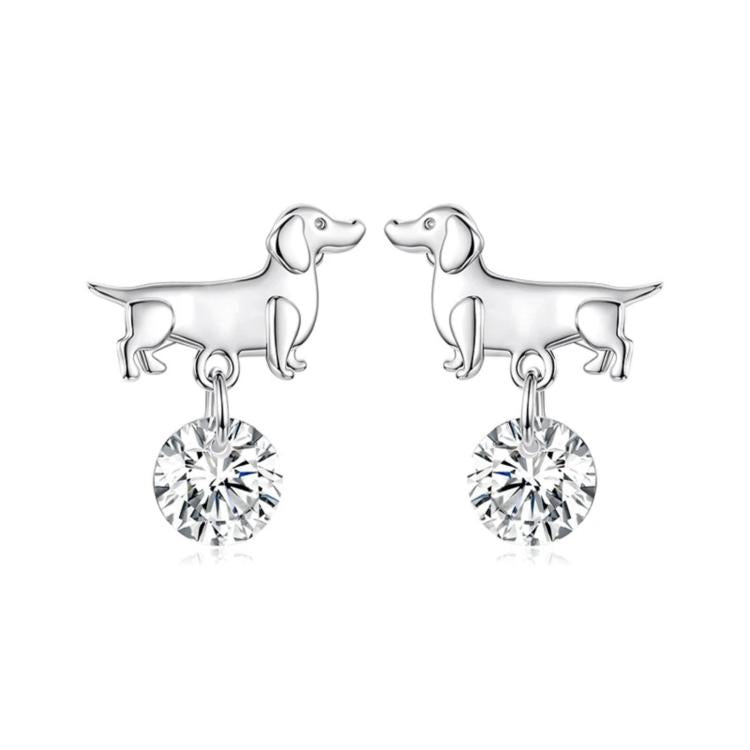 Cute Dachshund Earrings Versatile Pet Accessories - YIE337