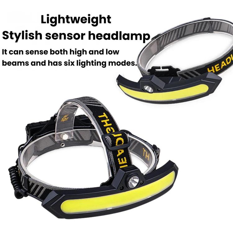 C15 XPE & COB Floodlight Sensor Headlamp, Multifunctional Outdoor LED Headlamp