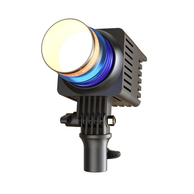 DENGWEI 50W COB LED Hair Light For Live Streaming, Bi-Color 3000K-6500K Studio Spotlight With Adjustable Focus EU Plug