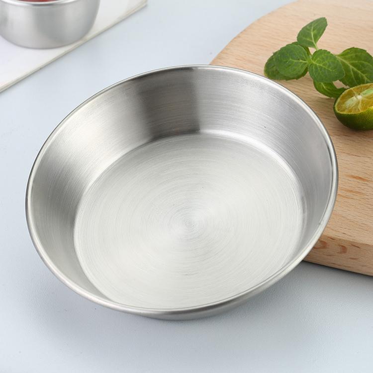 LsCook 8cm 304 Stainless Steel Sauce Dish Round Multi-Purpose Serving Dish - Matt