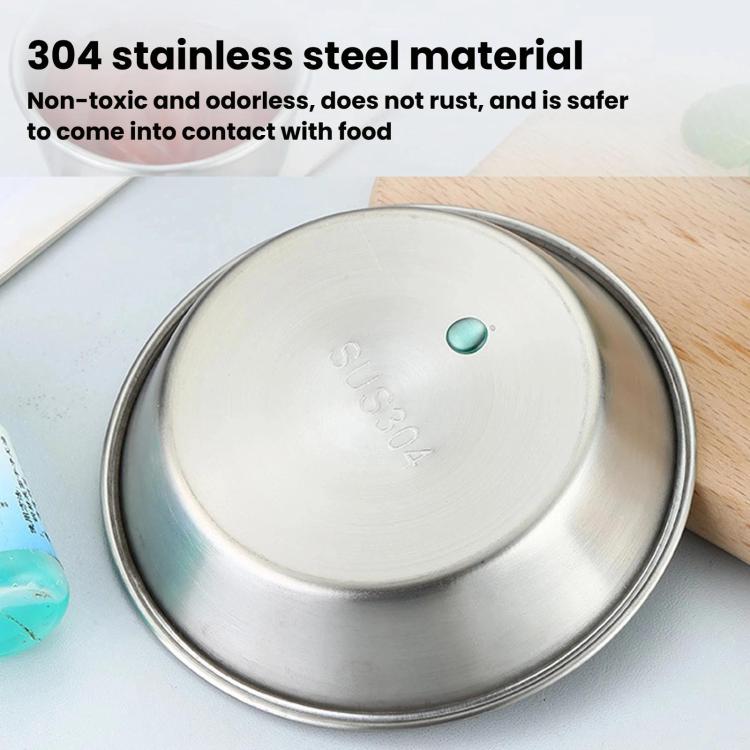 LsCook 8cm 304 Stainless Steel Sauce Dish Round Multi-Purpose Serving Dish - Matt