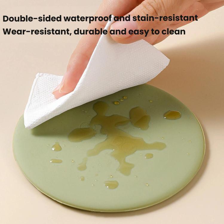LsCook 3-Piece Set Dust-proof Leak-proof Thickened Food-Grade Silicone Universal Cup Lid - Matcha Green+Light Gray+Reddish Brown