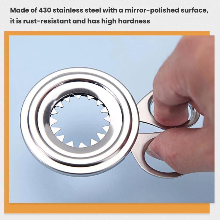 LsCook Stainless Steel Egg Cracker Handheld Household Egg Peeler