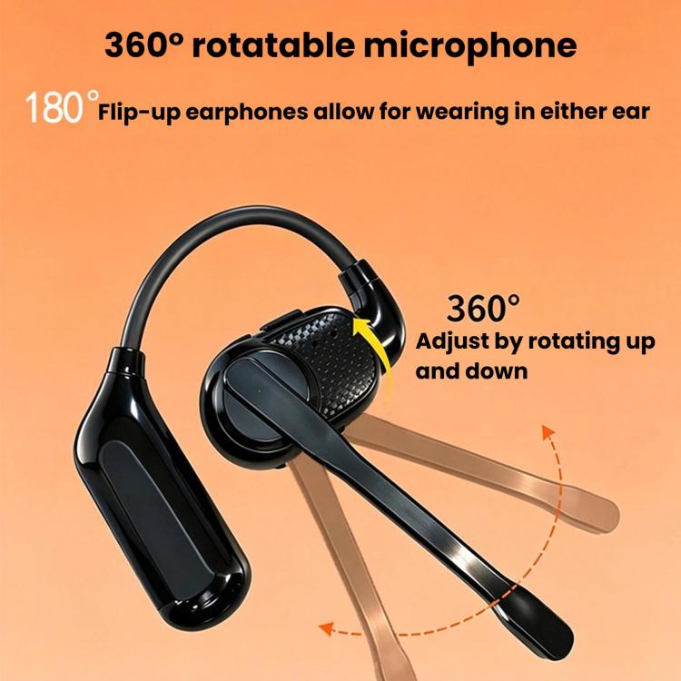V1 Ear-Hook Rotatable Bluetooth Earphone, HD Noise Reduction Rainproof Earphone