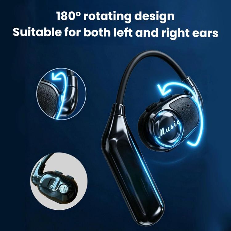 V3 Ear-Hook Rotatable Bluetooth Earphone, HD Noise Reduction Rainproof Earphone