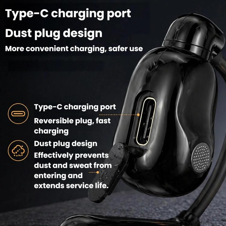 V3 Ear-Hook Rotatable Bluetooth Earphone, HD Noise Reduction Rainproof Earphone