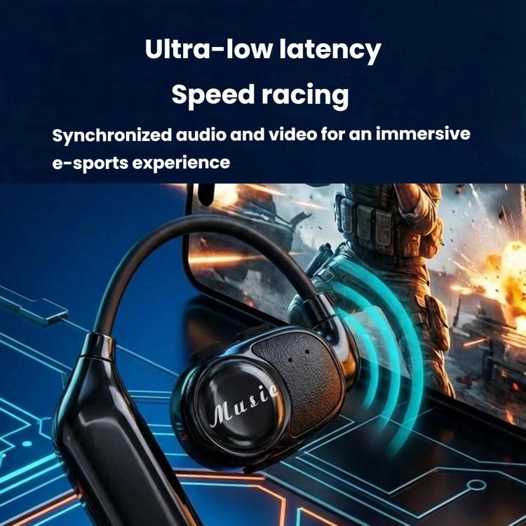 V3 Ear-Hook Rotatable Bluetooth Earphone, HD Noise Reduction Rainproof Earphone