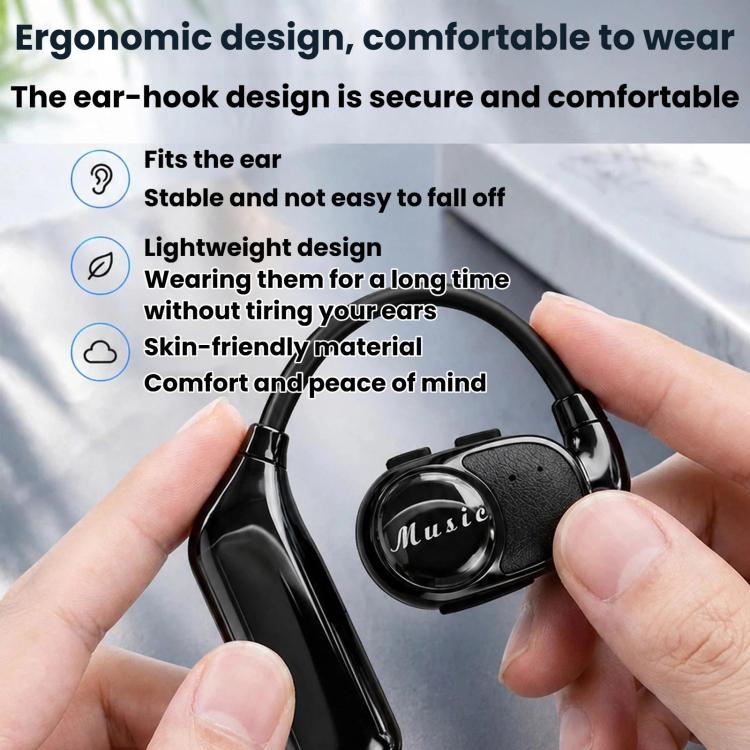 V3 Ear-Hook Rotatable Bluetooth Earphone, HD Noise Reduction Rainproof Earphone