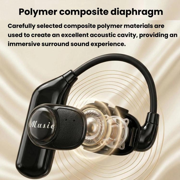V3 Ear-Hook Rotatable Bluetooth Earphone, HD Noise Reduction Rainproof Earphone