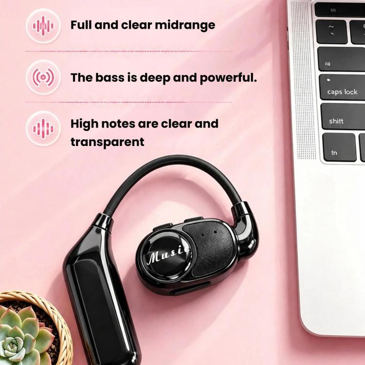 V3 Ear-Hook Rotatable Bluetooth Earphone, HD Noise Reduction Rainproof Earphone