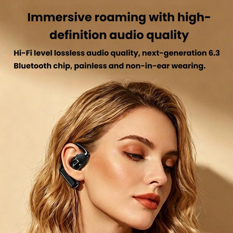 V3 Ear-Hook Rotatable Bluetooth Earphone, HD Noise Reduction Rainproof Earphone