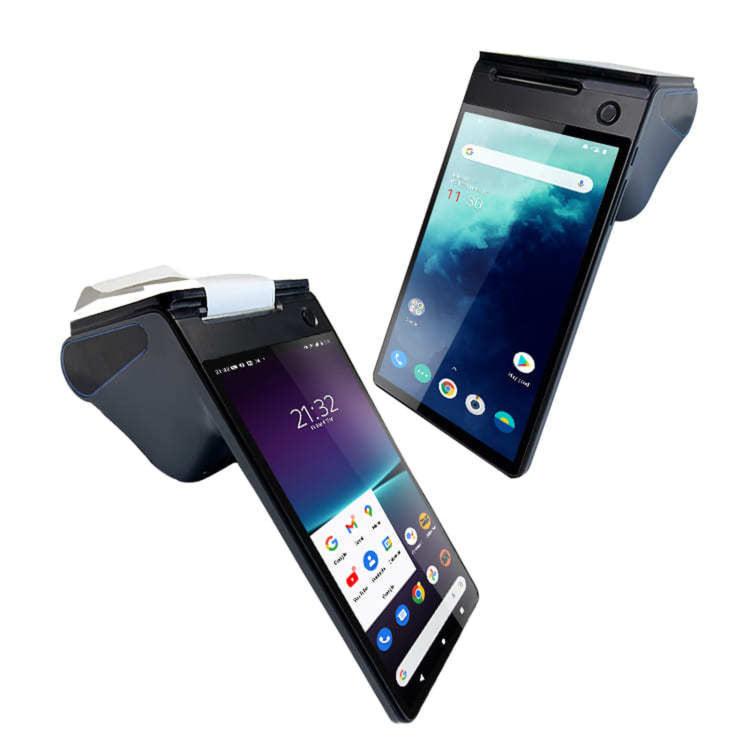 Z108 Android Handheld POS Cash Register, Dual-Screen Touch Scanning Payment Device For Supermarket & Restaurant 2.6 inch EU Plug