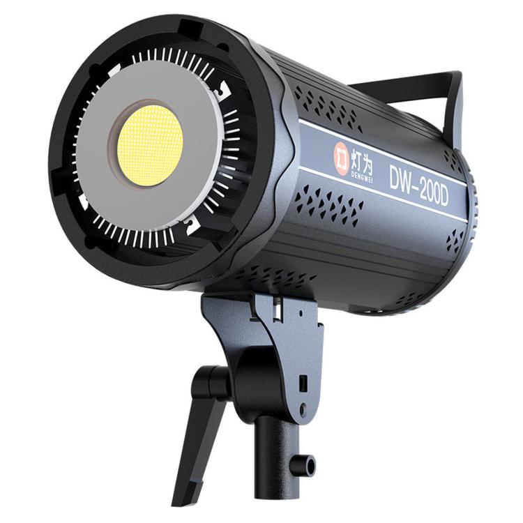 DENGWEI DW200D 200W COB LED Video Light Daylight Balanced Continuous Output Studio Lamp US Plug