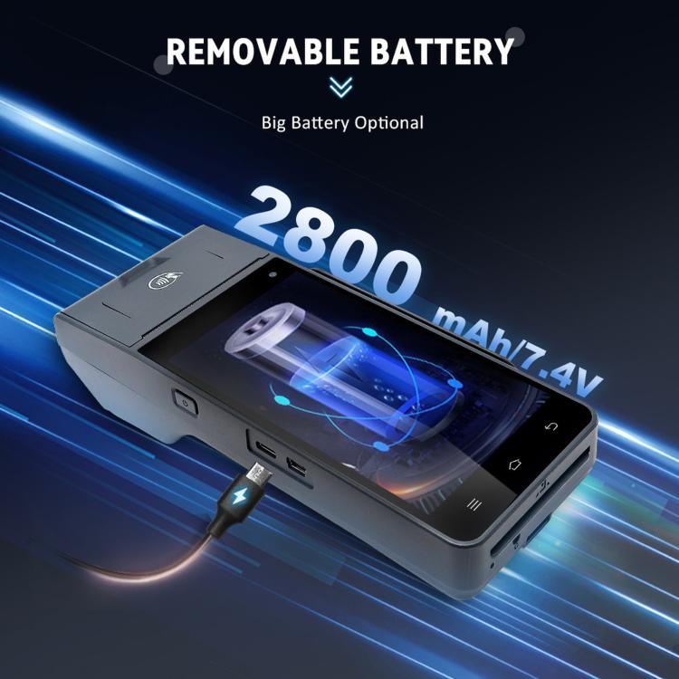 Z90N Supermarket Mobile Bill Payment POS Machine, Handheld Cash Register With Credit Card NFC Function EU Plug