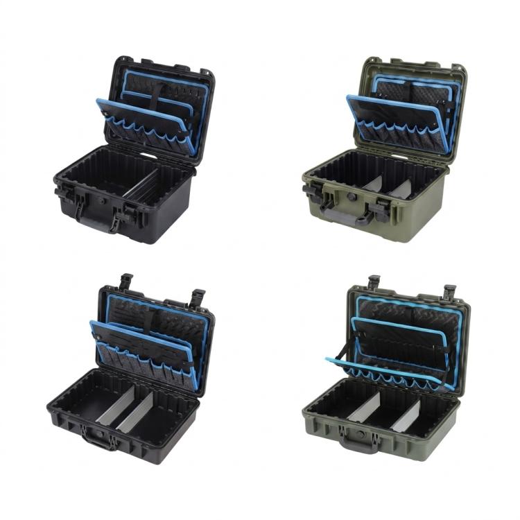 Waterproof Shockproof Portable Electrical Repair Toolbox, Color: 440 Black