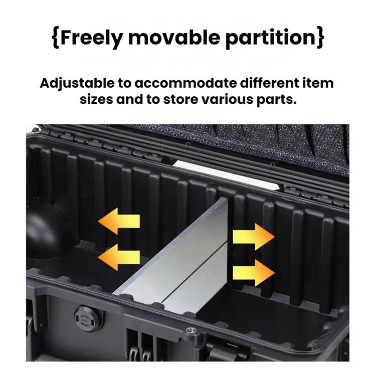 Waterproof Shockproof Portable Electrical Repair Toolbox, Color: Small Black