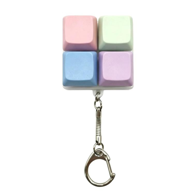 Decompress Stress Tetris Keypad Keychain