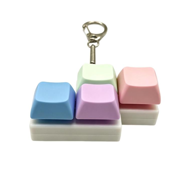 Decompress Stress Tetris Keypad Keychain