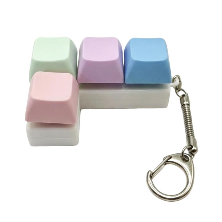 Decompress Stress Tetris Keypad Keychain
