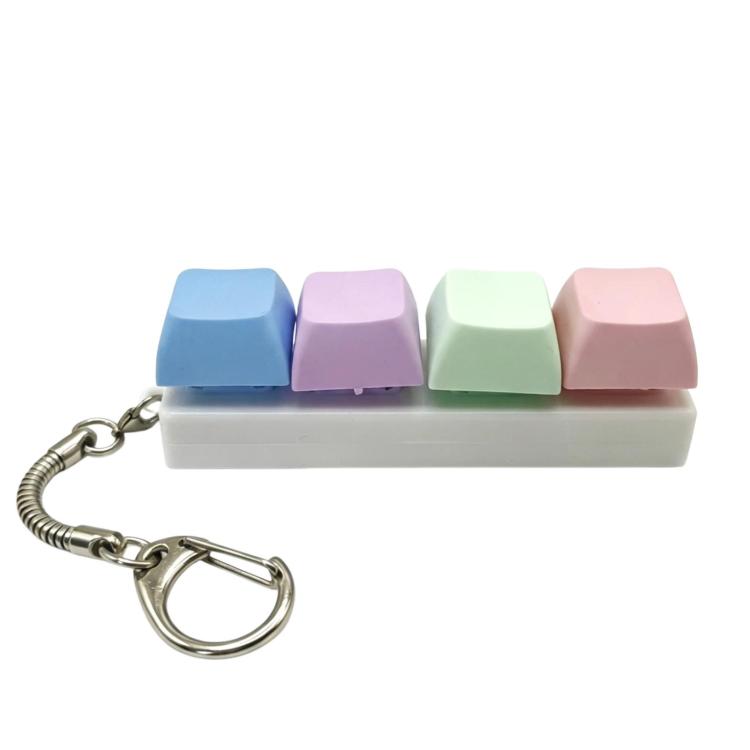 Decompress Stress Tetris Keypad Keychain