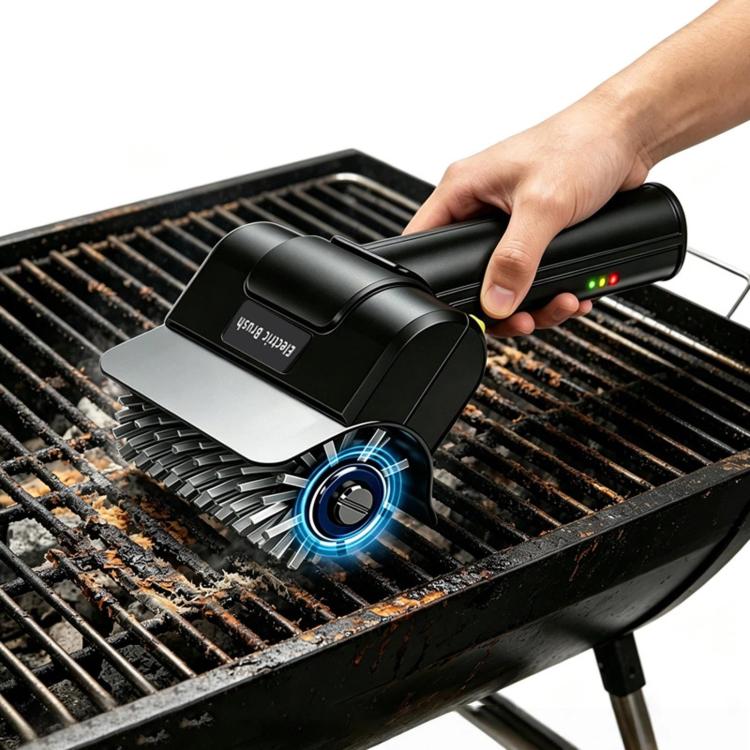Electric Stainless Steel Roller Grill Cleaner Brush, Spec: Single Brush Head