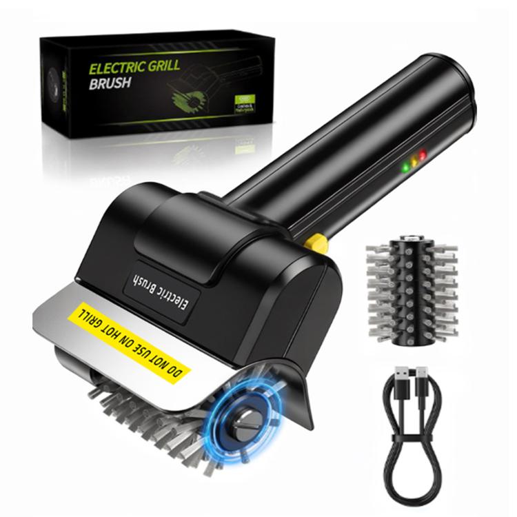 Electric Stainless Steel Roller Grill Cleaner Brush, Spec: Single Brush Head