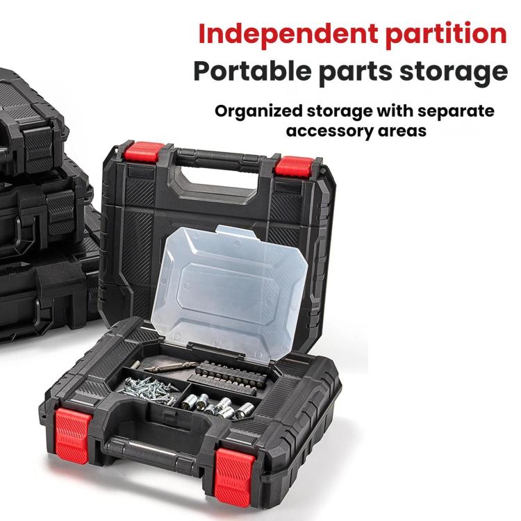 Portable Large-capacity Thickened Plastic Toolbox, Size: 32.8x26.4x10.3cm