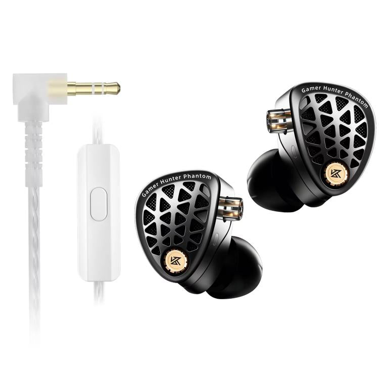 KZ Phantom Hi-Fi-grade Audio Gaming 1.2m Wired Earphones, Spec: 3.5mm With Mic
