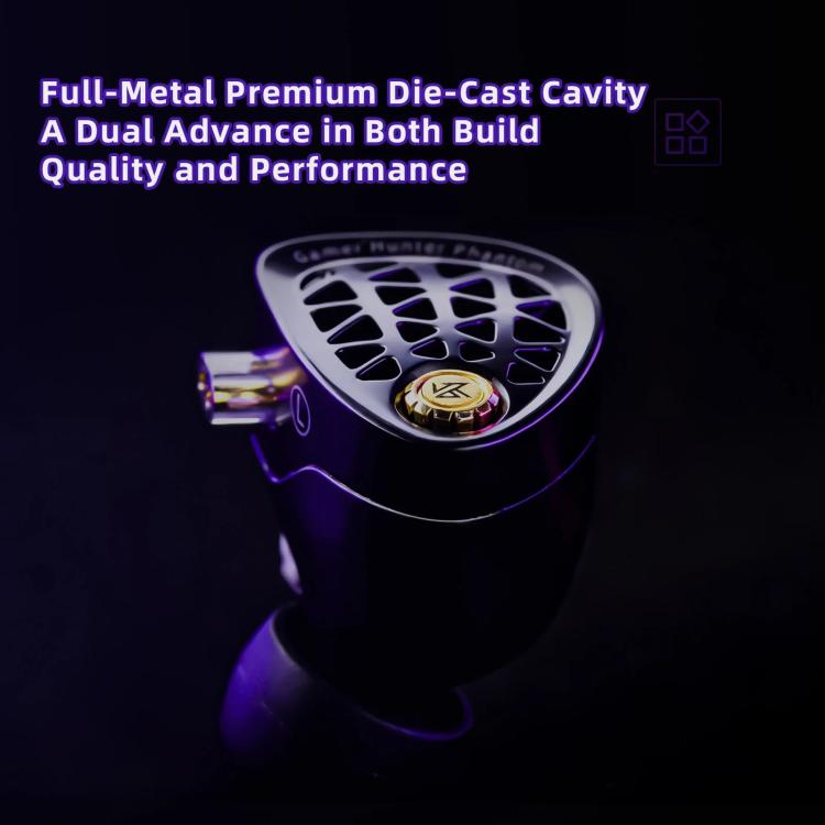 KZ Phantom Hi-Fi-grade Audio Gaming 1.2m Wired Earphones, Spec: Type-C Sound Card