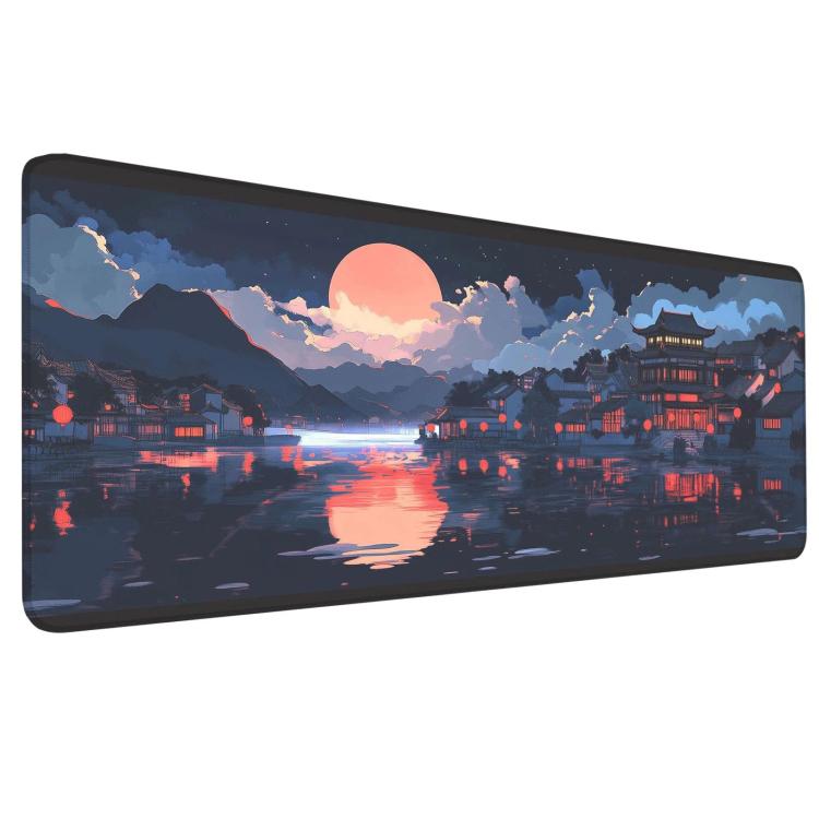 Stain-Resistant Ancient Landscape Mouse Pad, E-Sports Gaming Keyboard Desk Mat, Size: 30 x 60 x 0.2cm