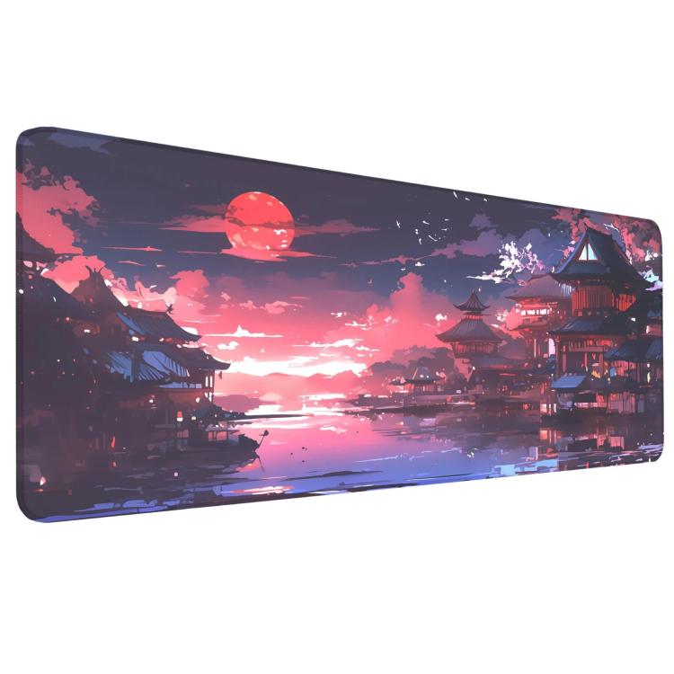 Stain-Resistant Ancient Landscape Mouse Pad, E-Sports Gaming Keyboard Desk Mat, Size: 30 x 60 x 0.3cm