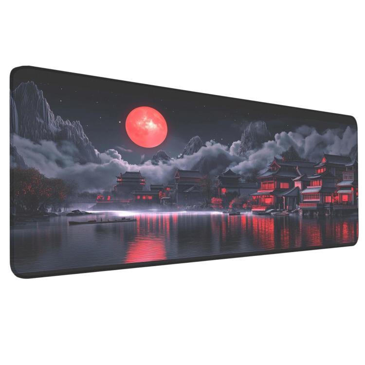 Stain-Resistant Ancient Landscape Mouse Pad, E-Sports Gaming Keyboard Desk Mat, Size: 30 x 70 x 0.2cm