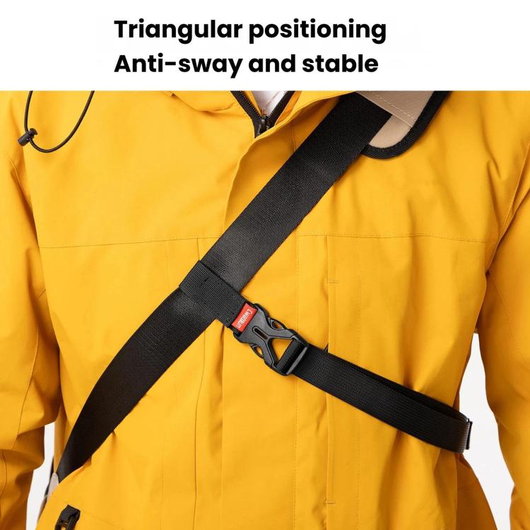 Cwatcun D308 Anti-Fall Three-Point Back Support Strap Universal Quick-Release Stable Non-Slip Strap