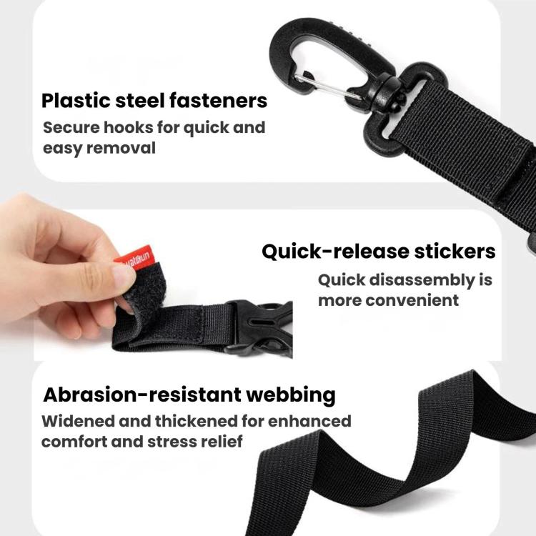 Cwatcun D308 Anti-Fall Three-Point Back Support Strap Universal Quick-Release Stable Non-Slip Strap