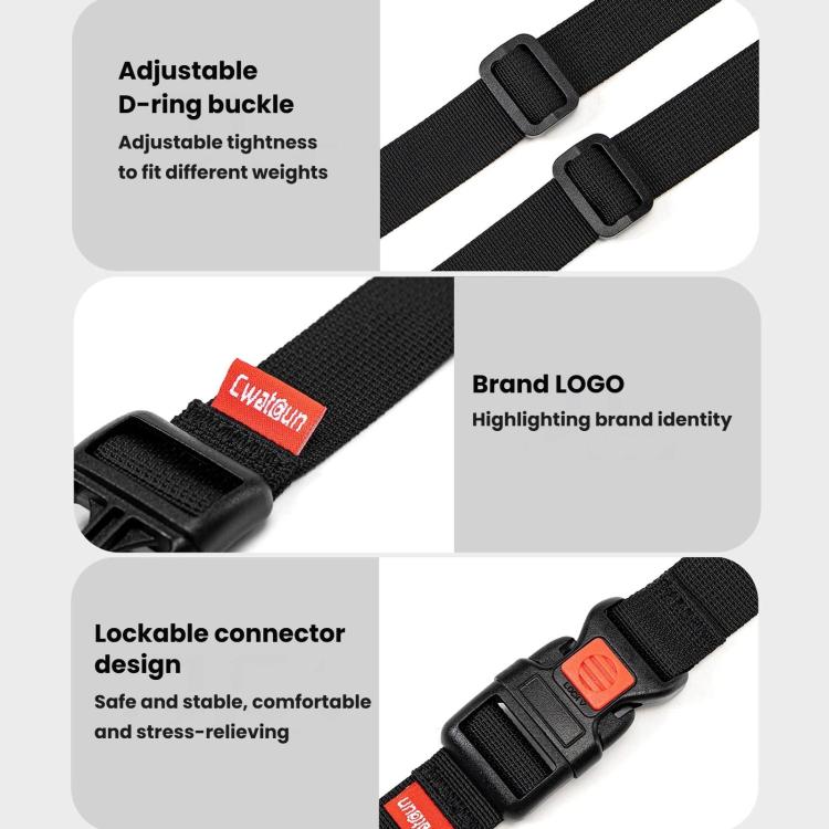 Cwatcun D307 Backpack Fixing Strap Chest Load-Reducing Strap Portable Quick-Release Camera Bag Universal Accessory