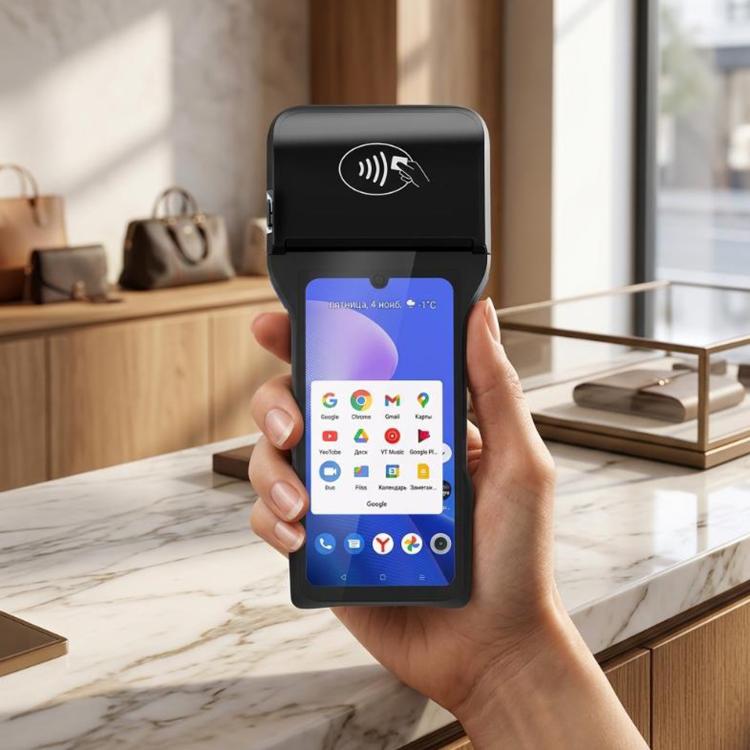 Z93 Mobile Handheld POS Machine, Smart Android Payment Terminal For Restaurant & Parking Lot