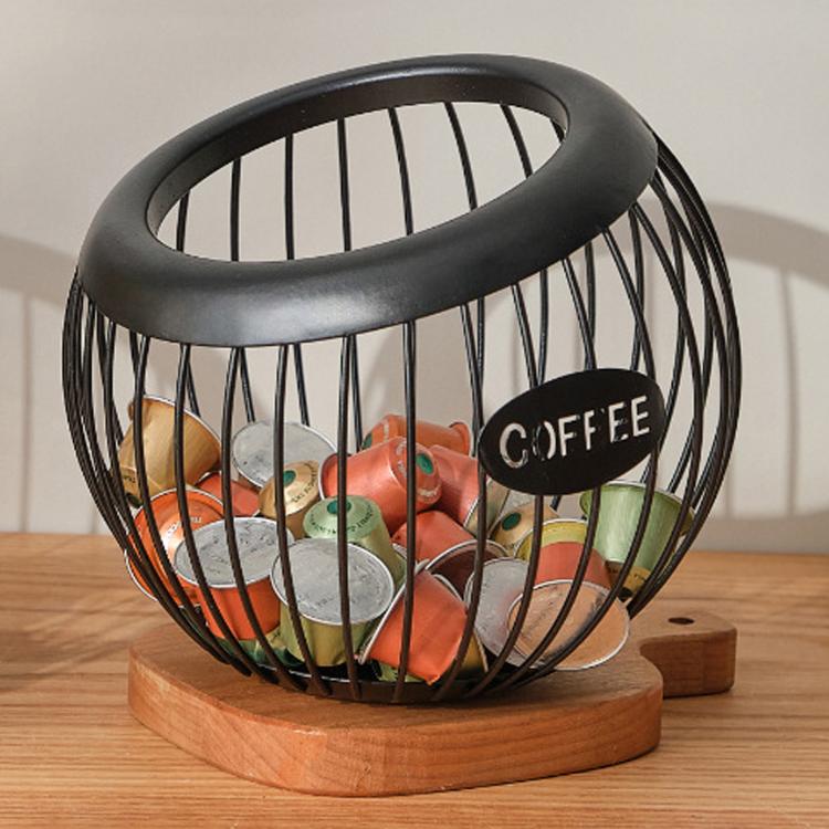 Open Coffee Capsule Storage Rack, Bar Counter Display Stand For Coffee Shop