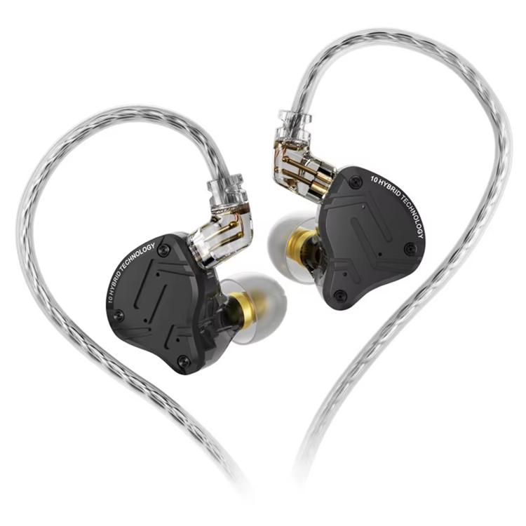 KZ-ZS10 PRO X 10-driver Dynamic Driver+Balanced Armature 1.2m Wired Earphones, Spec: Without Mic
