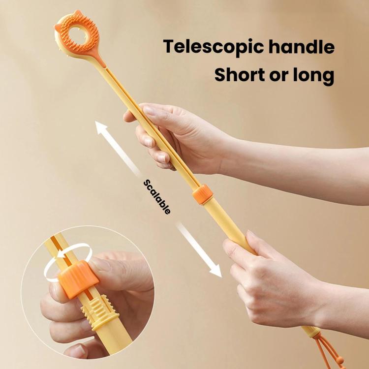 Retractable Pet Scratcher Double-Sided Massager, Interactive Cat Teaser Wand Toy