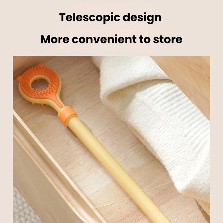 Retractable Pet Scratcher Double-Sided Massager, Interactive Cat Teaser Wand Toy