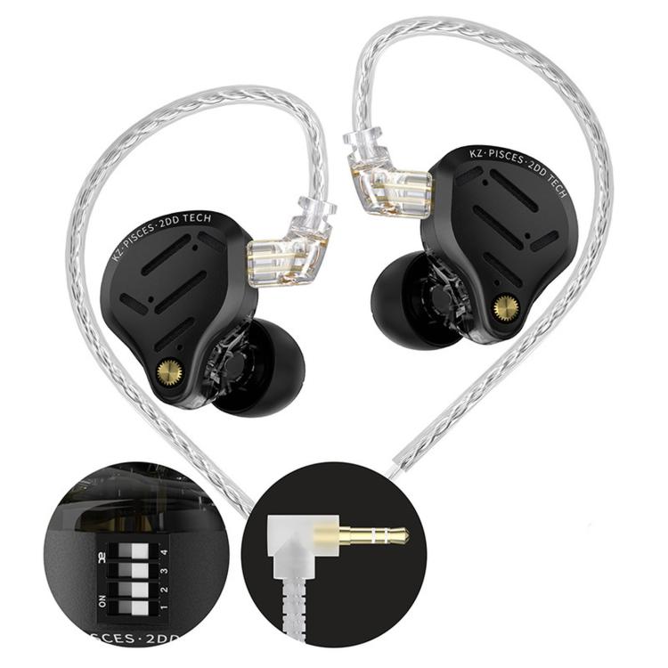 KZ Pisces Dual-driver Dynamic HiFi 1.2m Wired Earphones, Spec: 3.5mm Tuning Standard