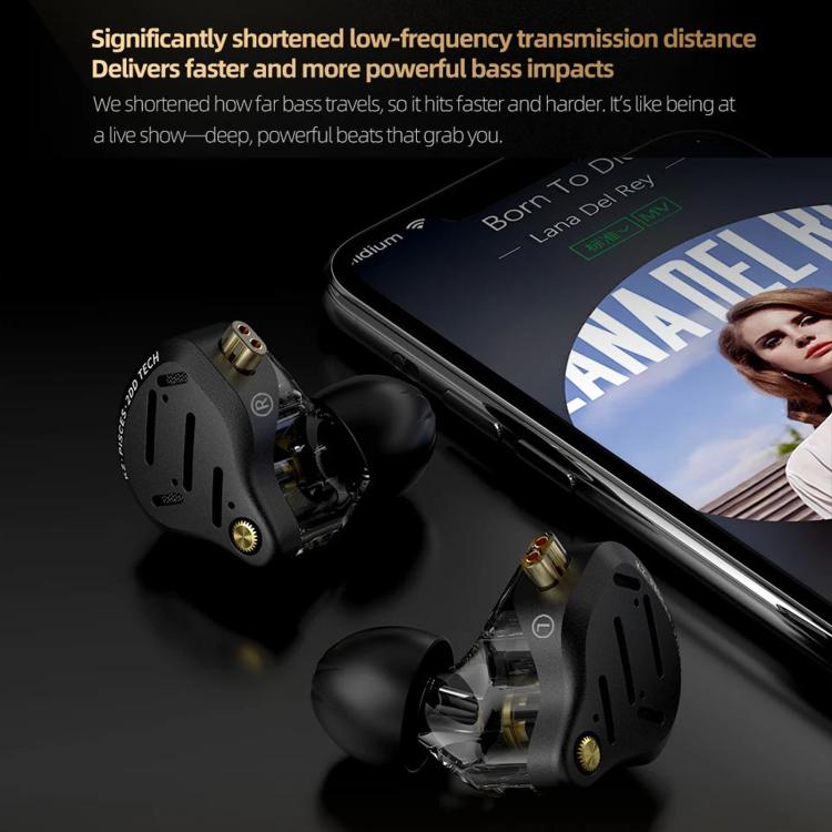 KZ Pisces Dual-driver Dynamic HiFi 1.2m Wired Earphones, Spec: 3.5mm Tuning With Mic