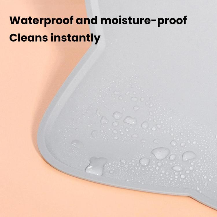 Pet Silicone Feeding Mat, Non-Slip Waterproof Food Mat For Cats And Dogs