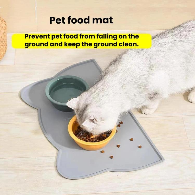 Pet Silicone Feeding Mat, Non-Slip Waterproof Food Mat For Cats And Dogs