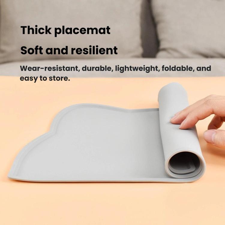 Pet Silicone Feeding Mat, Non-Slip Waterproof Food Mat For Cats And Dogs