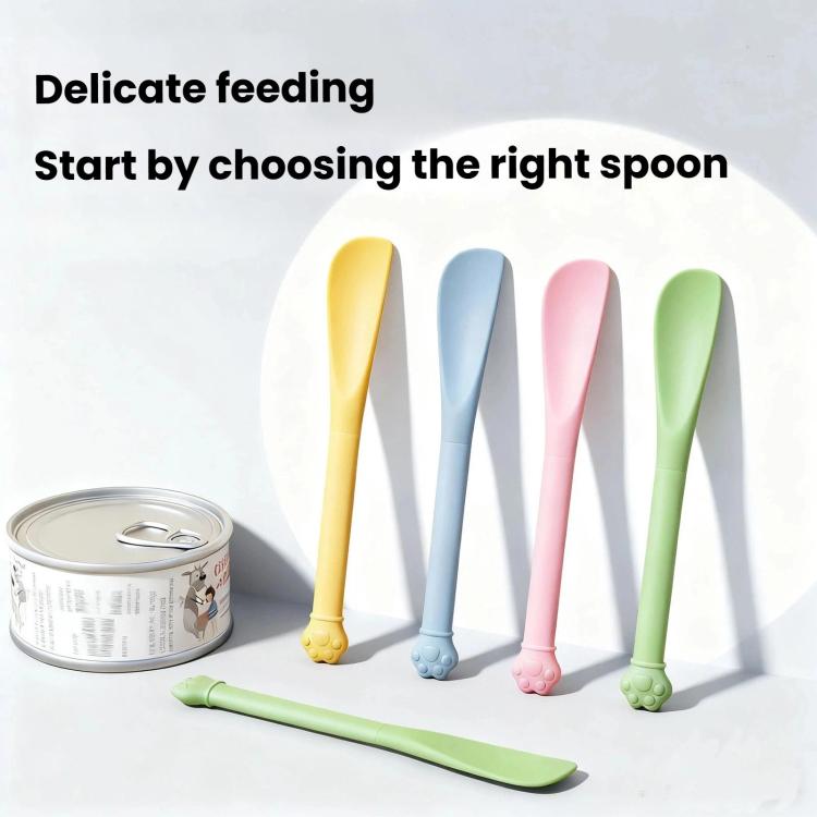 Extended Cat Can Spoon, Silicone Cat Food Spoon Pet Supplies