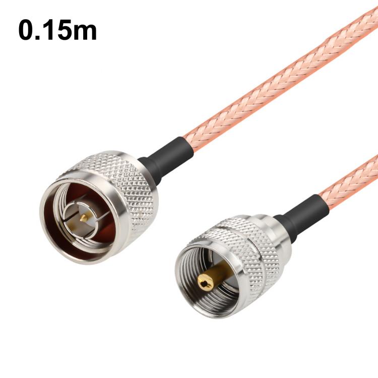 UHF Male To N-Type Male RG316 Extension Cable RF Coaxial Cable, Length: 0.15m
